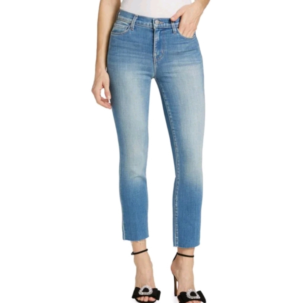 L'agence SADA Crop Slim Jean Size 32 Luxury Lived-In Preppy